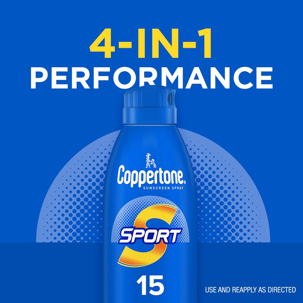 slide 7 of 10, Coppertone Copeprtone Sport C Spray Spf 15, 6 oz