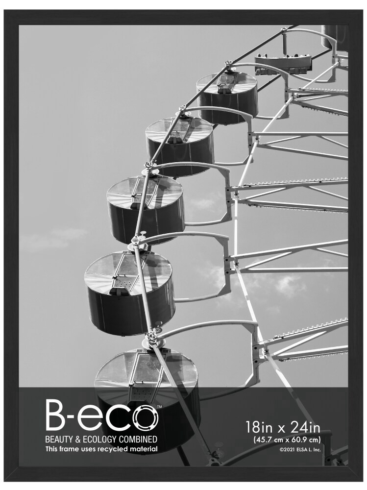 slide 1 of 1, 18X24 Poster Frame Modern Flat Black, 18 in x 24 in