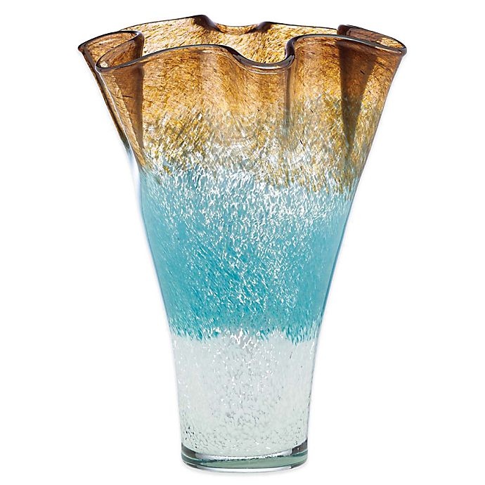 slide 1 of 1, Lenox Seaview Ombre Centerpiece Ruffle Vase, 1 ct