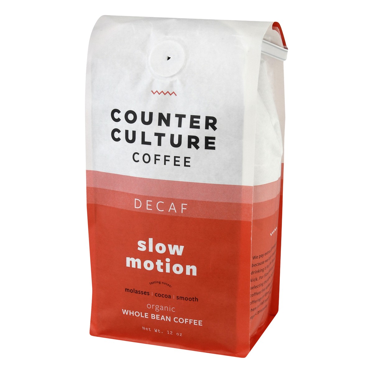 slide 11 of 11, Counter Culture Decaf Organic Whole Bean Slow Motion Coffee 12 oz, 12 oz