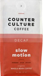 Counter Culture Decaf Organic Whole Bean Slow Motion Coffee - 12 oz