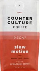 Counter Culture Decaf Organic Whole Bean Slow Motion Coffee - 12 oz