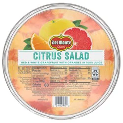 Del Monte Citrus Salad in 100% Juice, 20 oz Bowl
