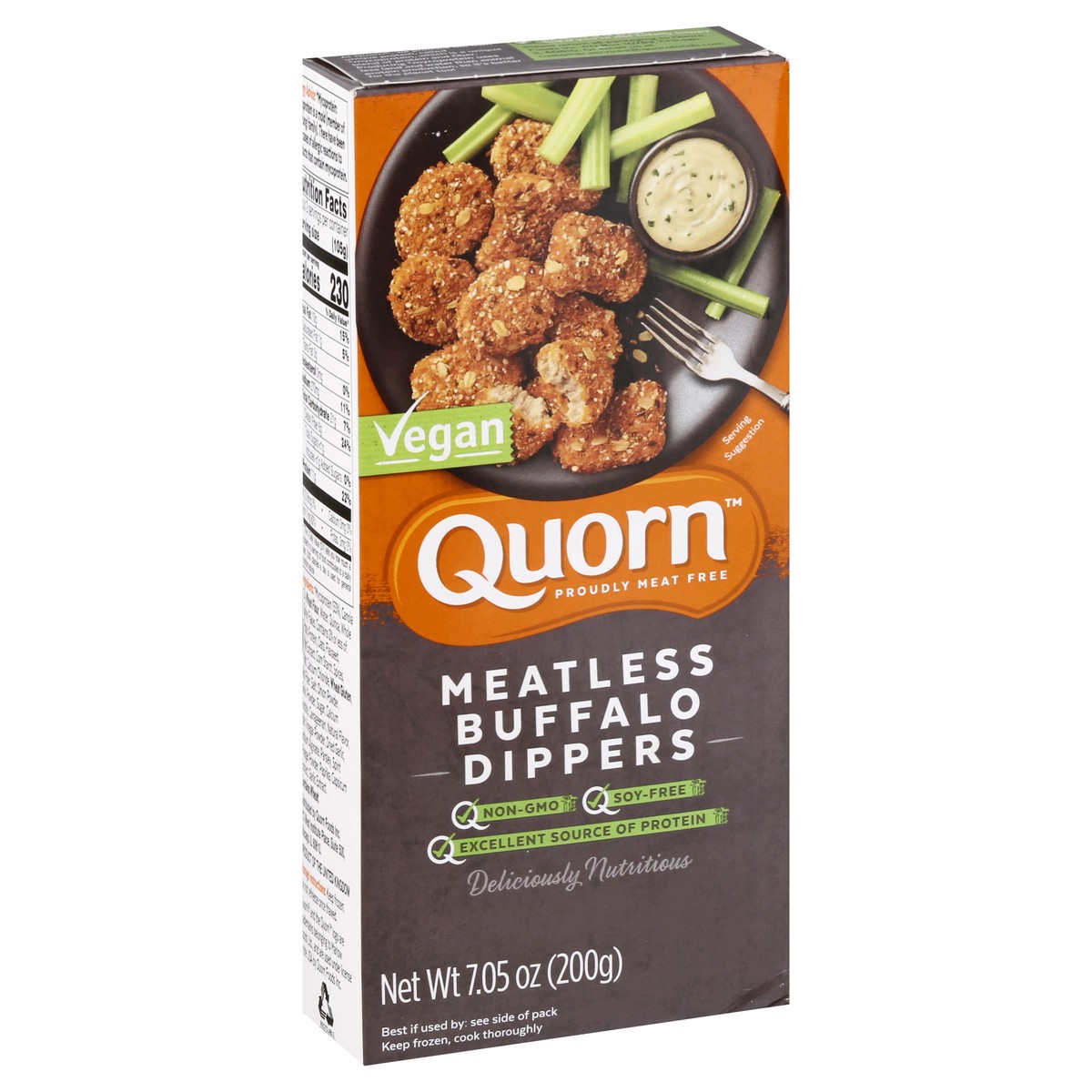 slide 2 of 9, Quorn Vegan Meatless Buffalo Dippers 7.05 oz, 7.05 oz