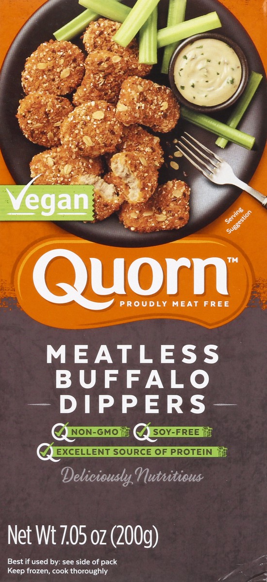 slide 6 of 9, Quorn Vegan Meatless Buffalo Dippers 7.05 oz, 7.05 oz