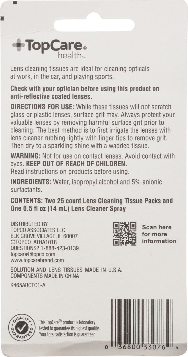 slide 13 of 14, TopCare Health Value Pack Lens Cleaner 1 ea, 1 ct