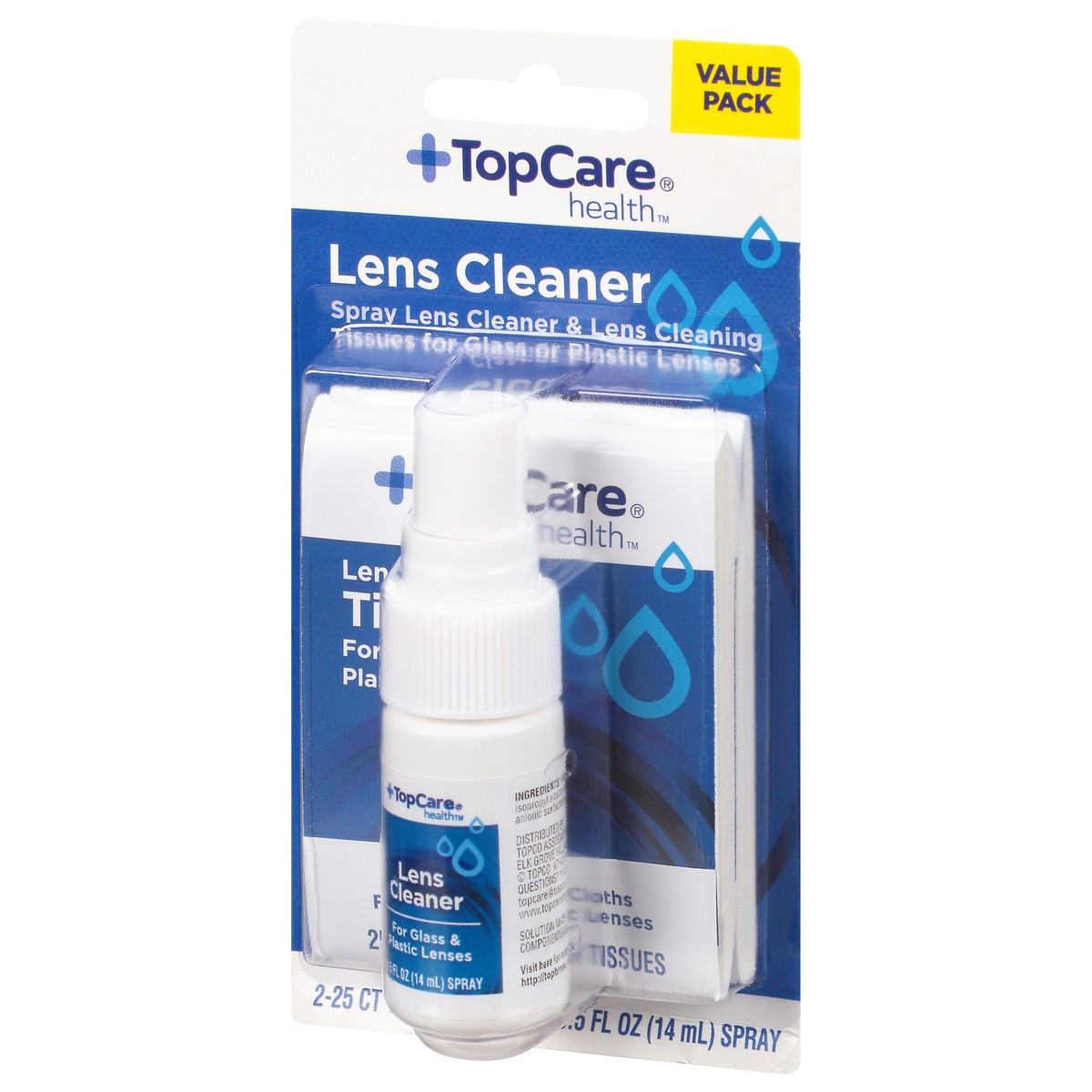 slide 12 of 14, TopCare Health Value Pack Lens Cleaner 1 ea, 1 ct