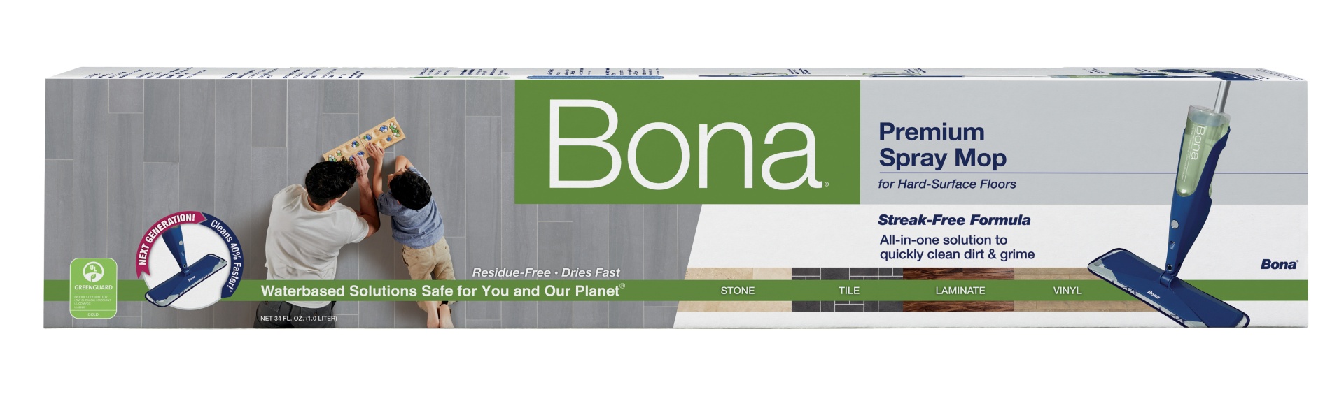 slide 1 of 6, Bona Hard-Surface Floor Premium Spray Mop, 1 ct