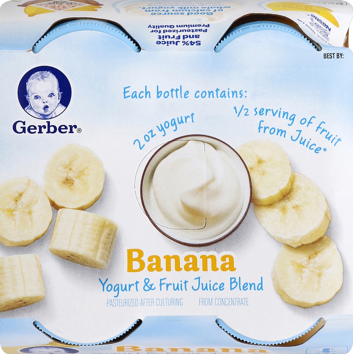 slide 2 of 4, Gerber Yogurt & Fruit Juice Blend 4 ea, 4 ct