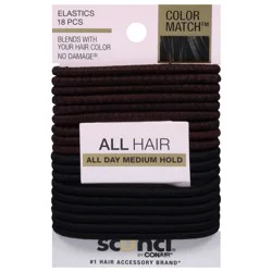 scünci Color Match Elastics - 18 Each