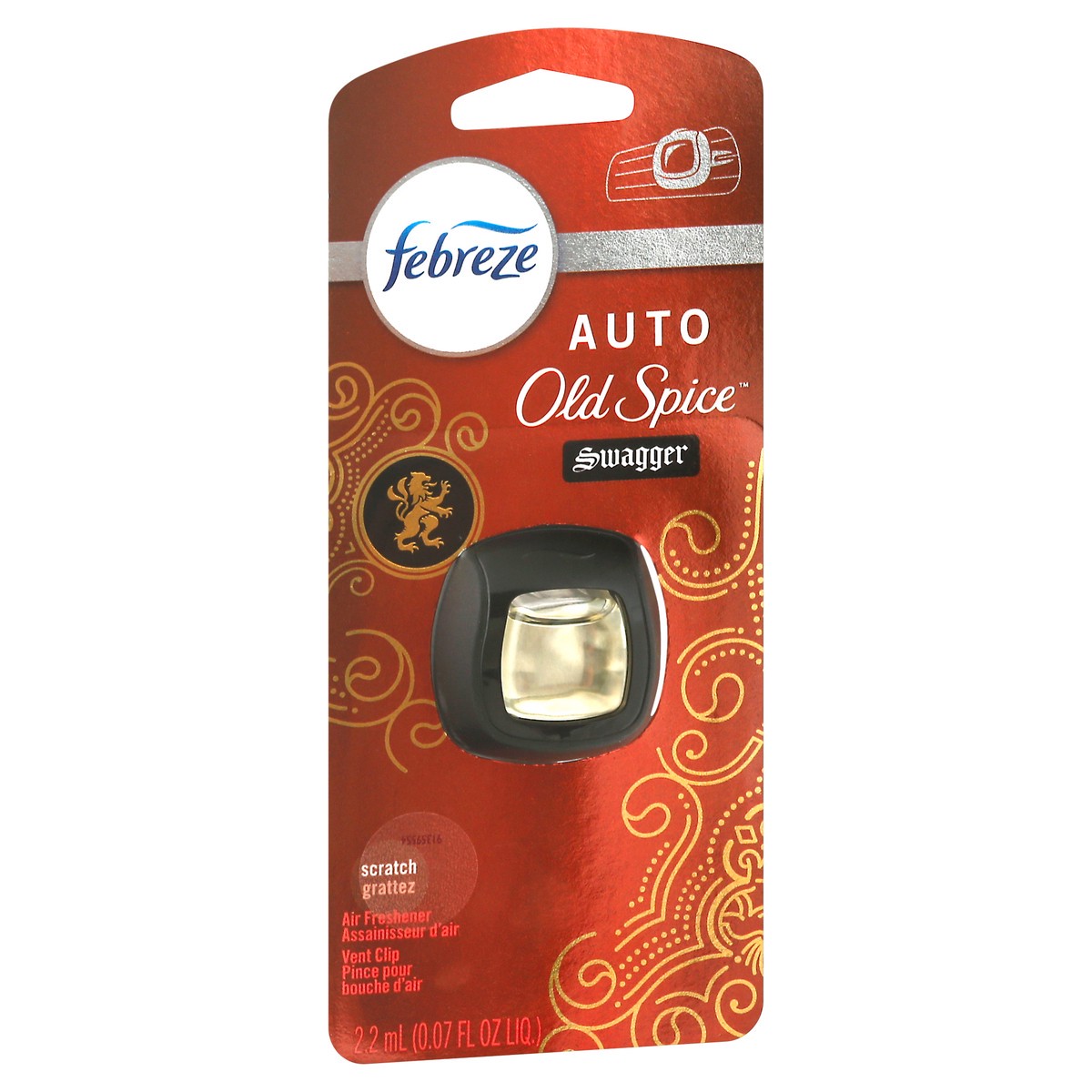 slide 6 of 11, Febreze Auto Old Spice Swag Car Freshener Vent Clip - .07 FZ, 0.07 fl oz