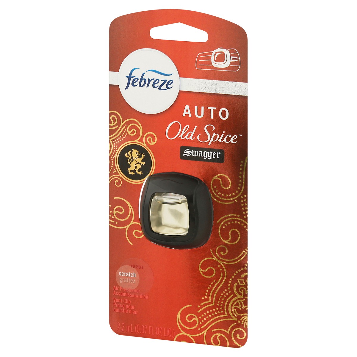 slide 2 of 11, Febreze Auto Old Spice Swag Car Freshener Vent Clip - .07 FZ, 0.07 fl oz