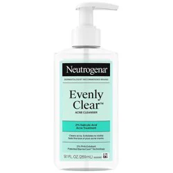 Neutrogena Evenly Clear Acne Cleanser with Salicylic Acid, 9.1 fl. oz