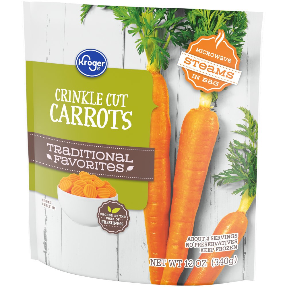 slide 3 of 5, Kroger Crinkle Cut Carrots, 12 oz