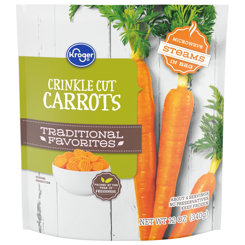 slide 1 of 5, Kroger Crinkle Cut Carrots, 12 oz