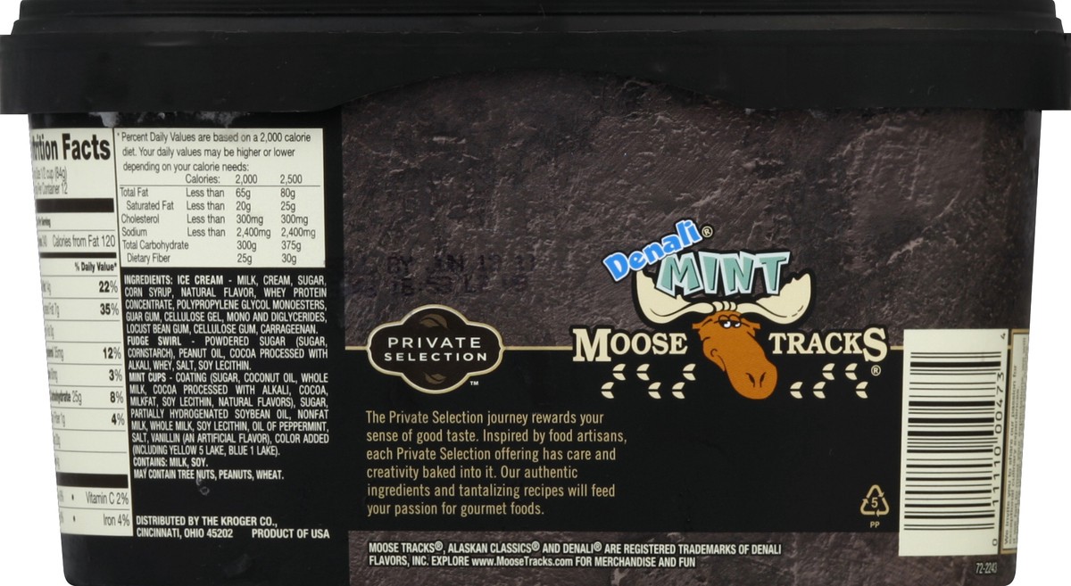 slide 6 of 6, Private Selection Denali Mint Moose Tracks, 48 fl oz