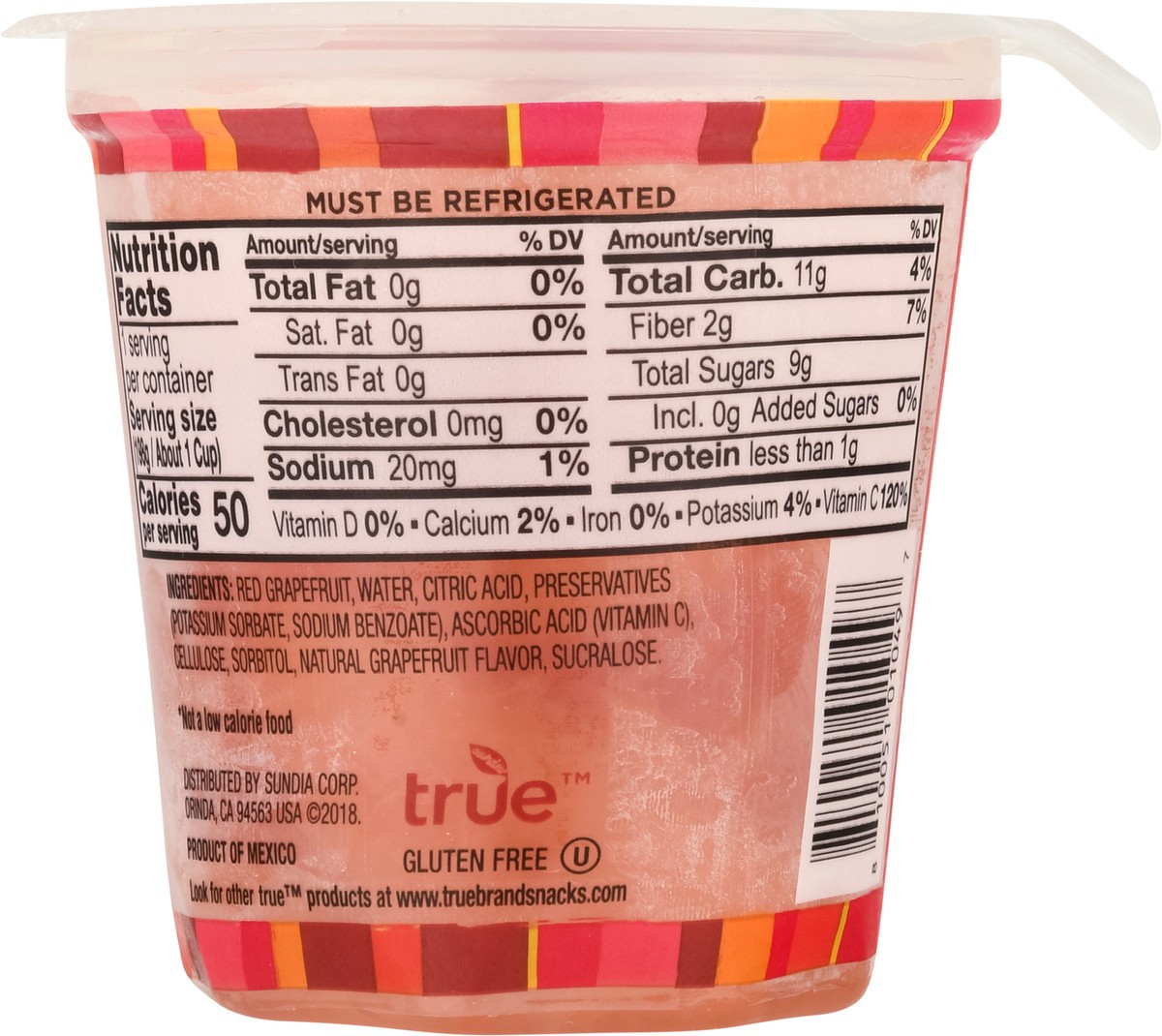 slide 7 of 9, True Fruit No Sugar Added Ruby Grapefruit Fruit Snack 7 oz, 7 oz