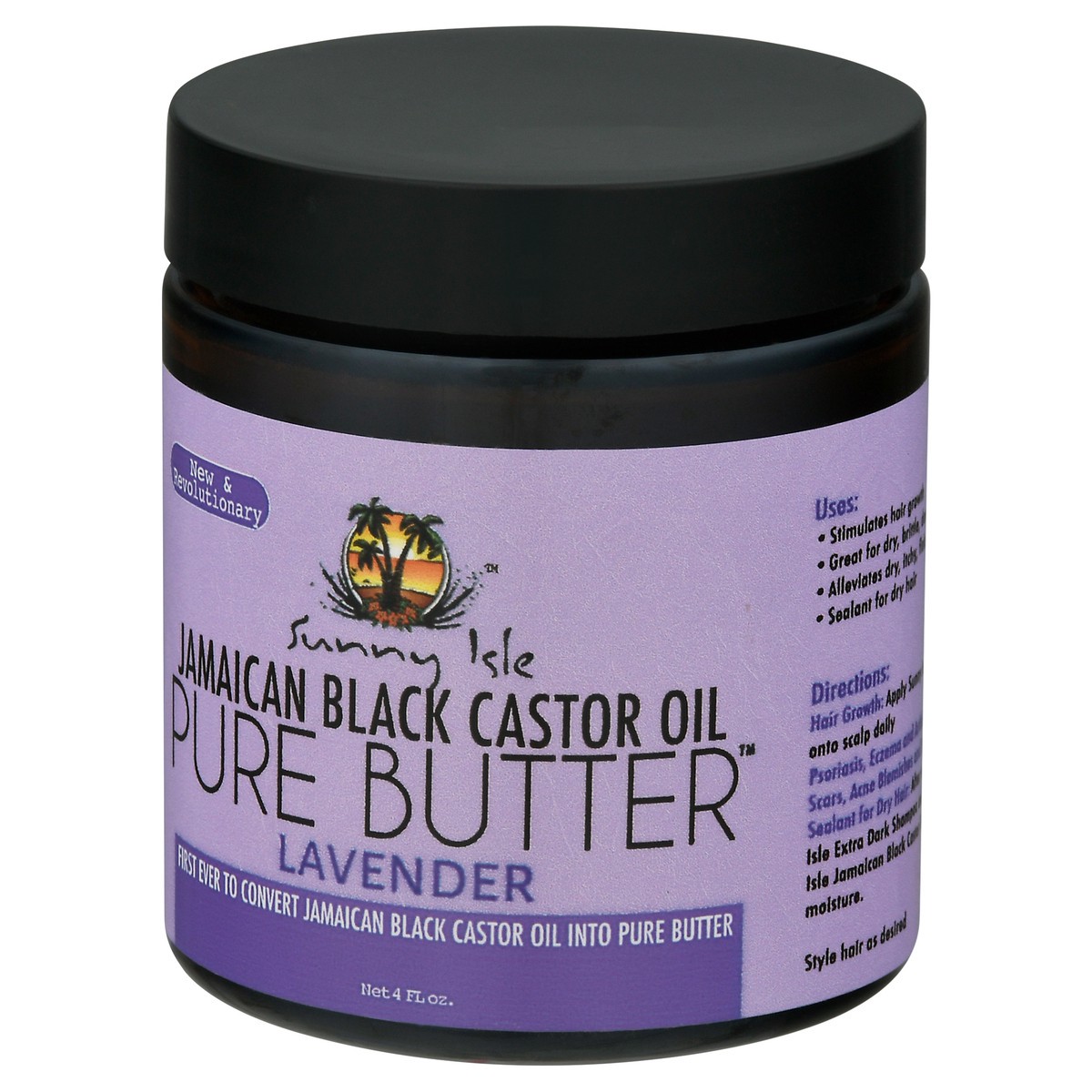 slide 2 of 12, Sunny Isle Pure Butter Jamaican Black Lavender Castor Oil 4 fl oz, 4 oz