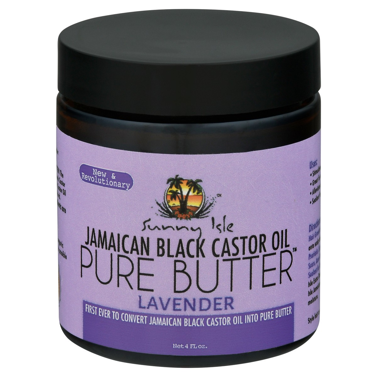 slide 1 of 12, Sunny Isle Pure Butter Jamaican Black Lavender Castor Oil 4 fl oz, 4 oz