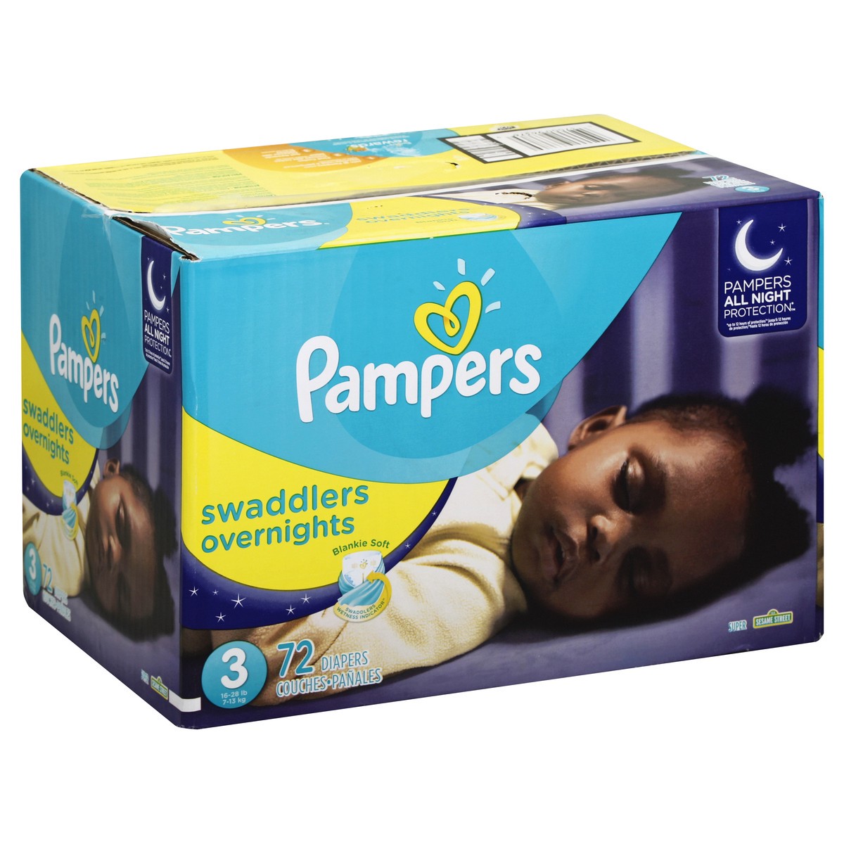 slide 3 of 5, Pampers Diapers 72 ea, 72 ct