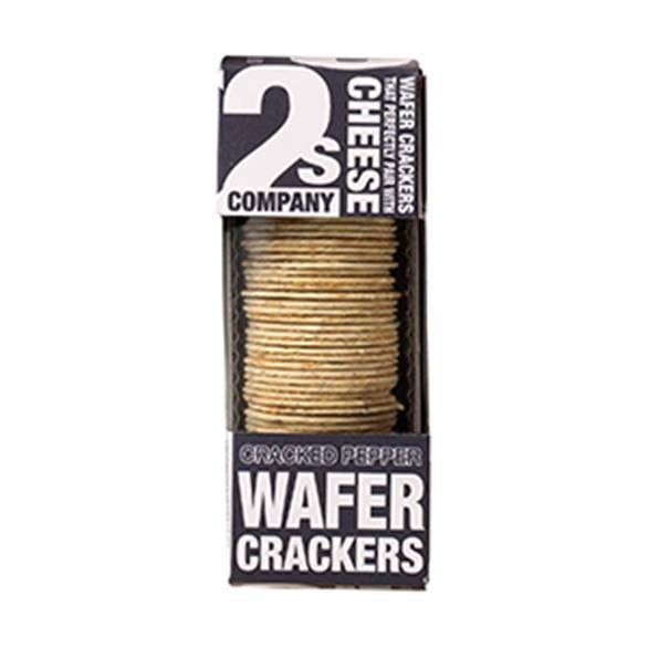 slide 1 of 1, 2s Company Cracked Pepper Wafer Crackers, 3.5 oz