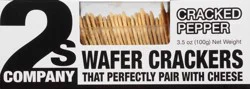 2s Company Wafer Crackers, Cracked Pepper