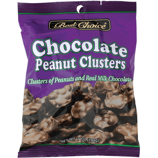 slide 1 of 1, Best Choice Chocolate Peanut Clusters, 6 oz