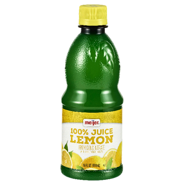 slide 1 of 1, Meijer 100% Lemon Juice, 15 fl oz