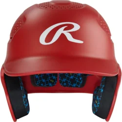 Rawlings R16 Baseball Helmet, Matte Scarlet, Junior