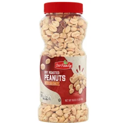 Our Family Dry Roasted Peanuts With Sea Salt - 16 oz