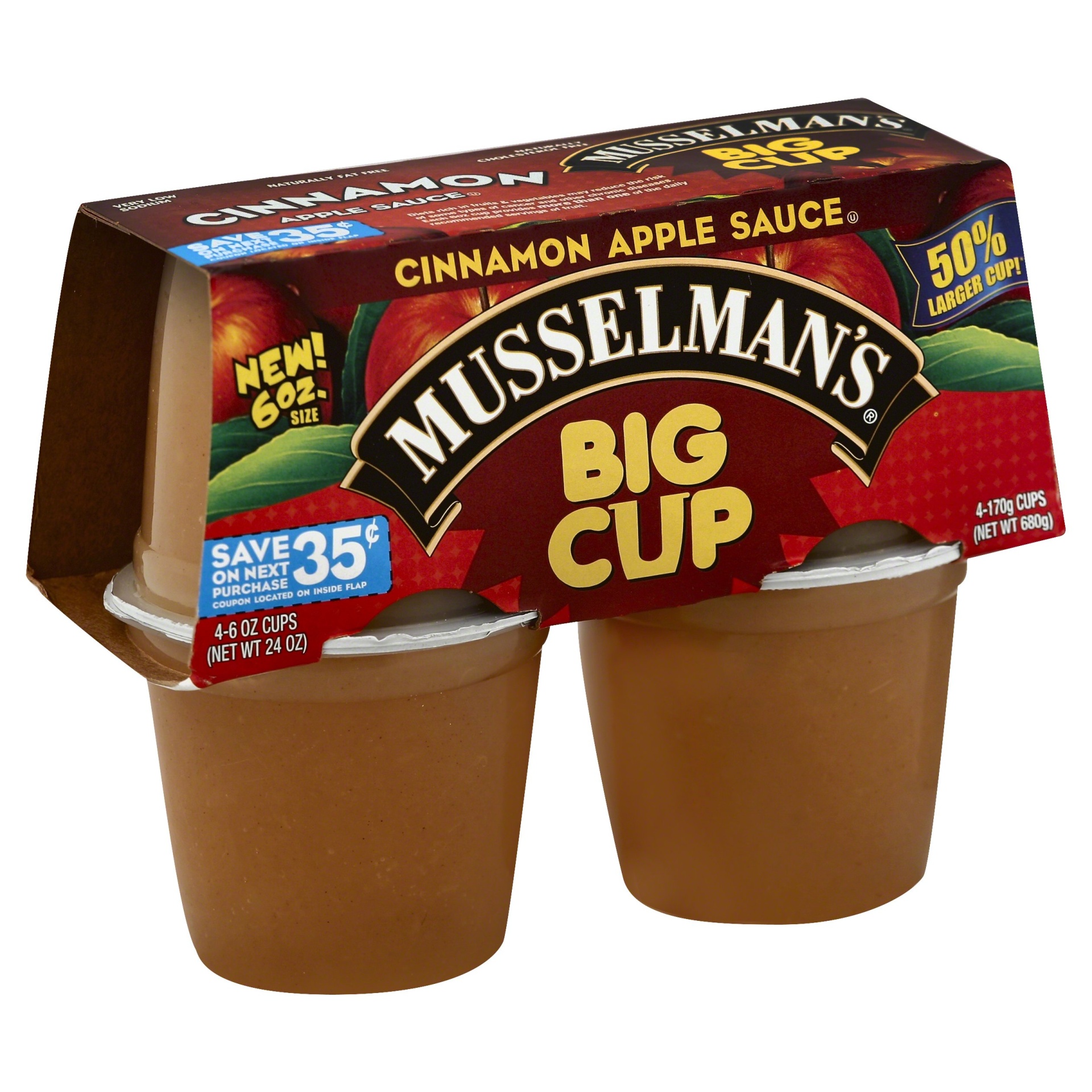 Musselman's Big Cup Cinnamon Apple Sauce 4 ct; 6 oz Shipt
