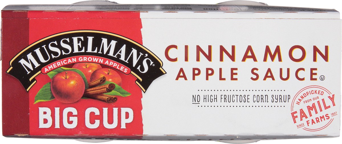 slide 9 of 12, Musselman's Cinnamon Big Cup Apple Sauce, 4 ct; 6 oz