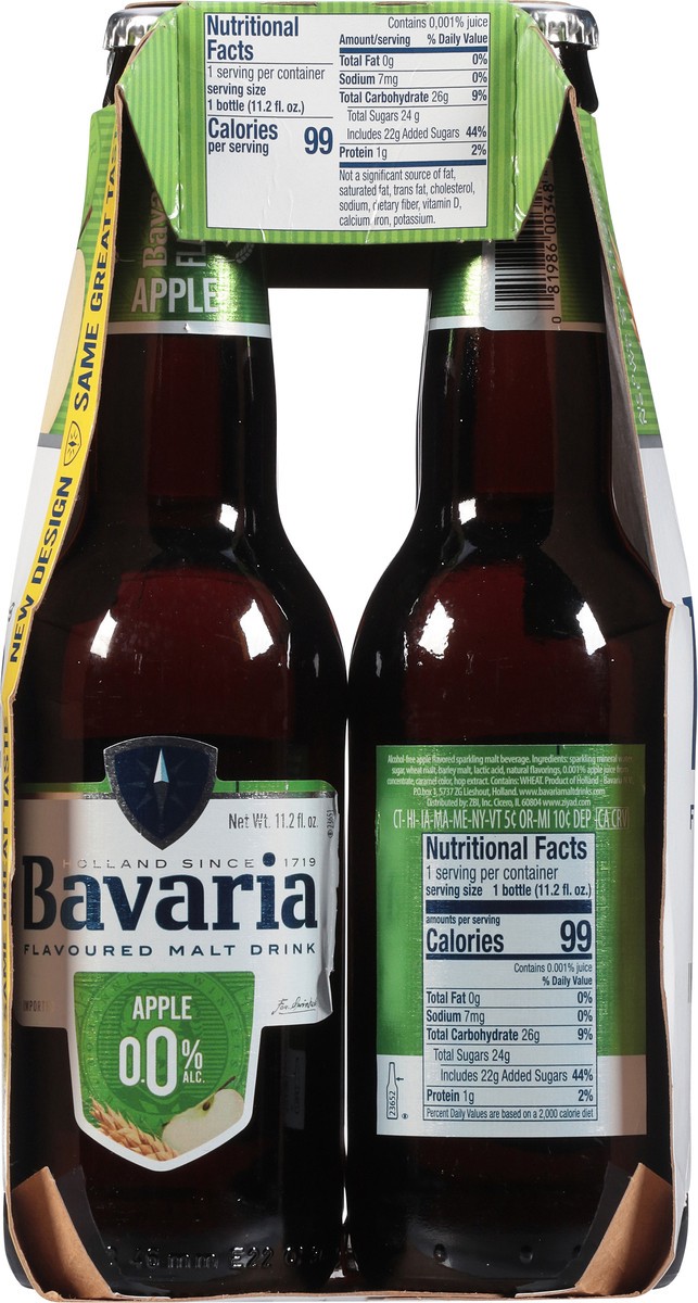 slide 5 of 11, Bavaria Imported Apple Flavoured Malt Drink 6 - 11.2 fl oz Bottles, 6 ct