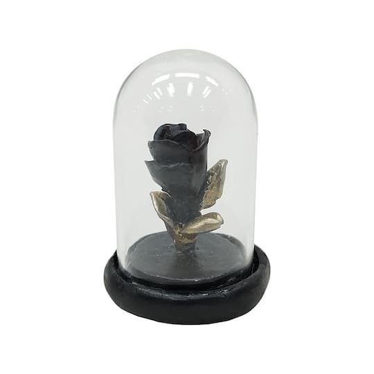 slide 1 of 2, Mini Black Rose In Cloche By Ashland, 1.22 in x 1.22 in x 1.77 in
