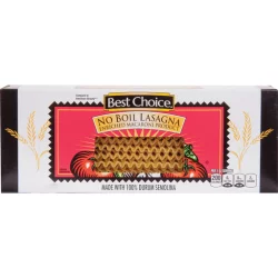 Best Choice No Boil Lasagna Noodles