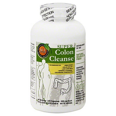 slide 1 of 1, Health Plus Super Colon Cleanse Psyllium, 240 ct; 500 mg