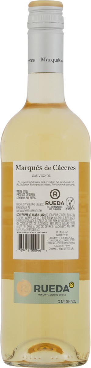 slide 5 of 9, Marques de Caceres Rueda Sauvignon Blanc 750 ml, 750 ml