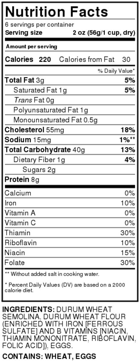 slide 3 of 8, Hy-vee Enriched Egg Noodle Product, Medium Egg Noodles, 12 oz