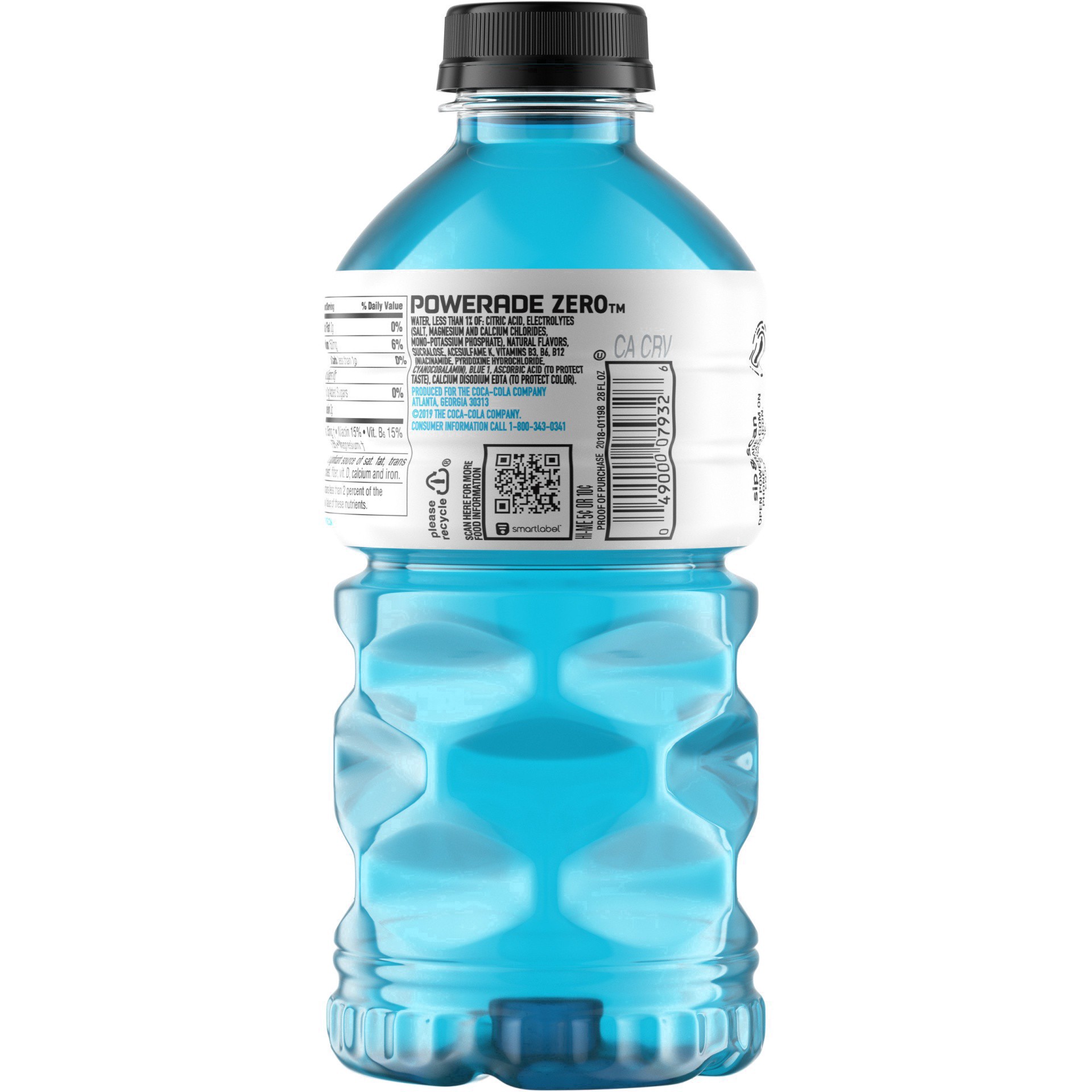 slide 3 of 20, Powerade Zero Sugar Mixed Berry Sports Drink 28.0 oz, 28 fl oz