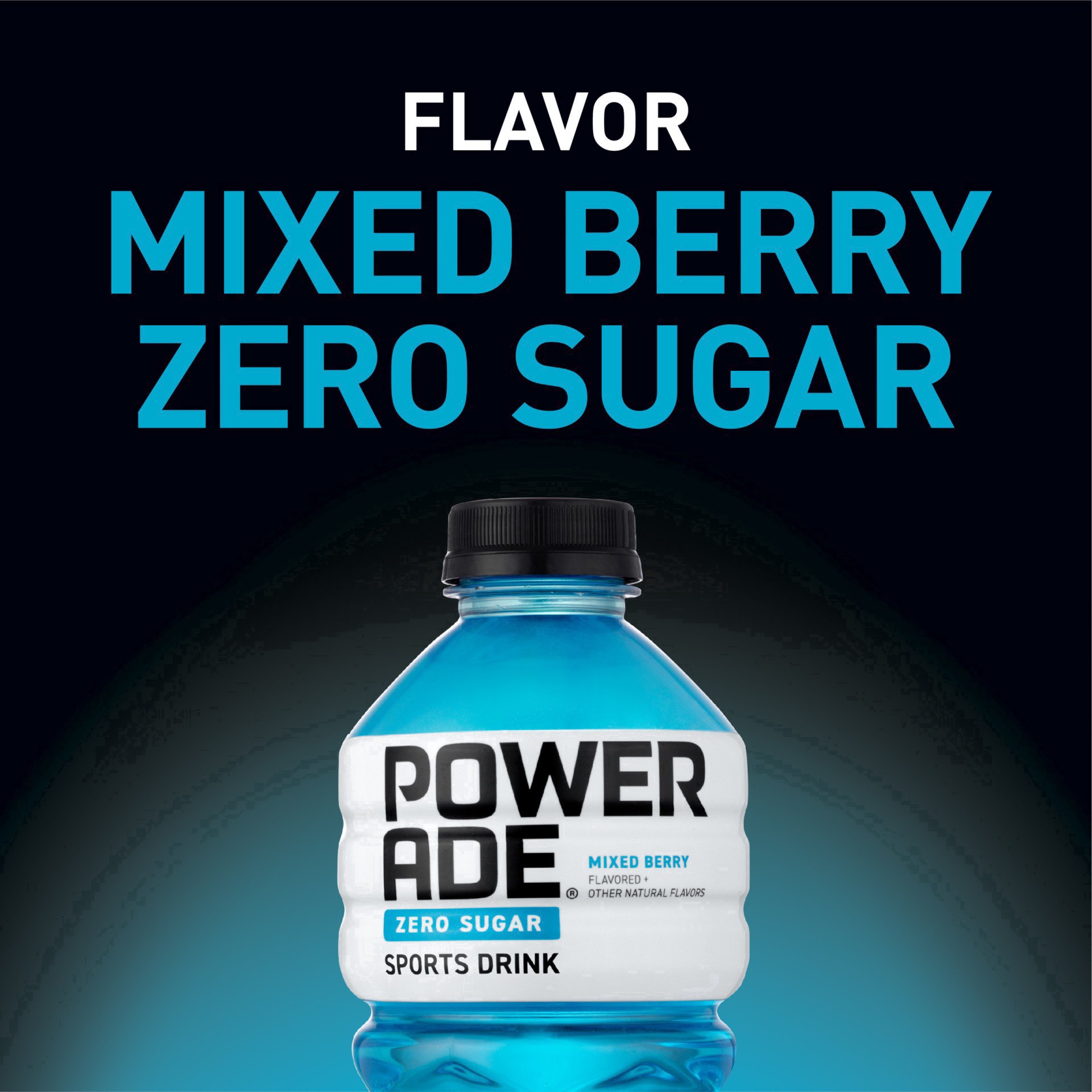 slide 7 of 20, Powerade Zero Sugar Mixed Berry Sports Drink 28.0 oz, 28 fl oz
