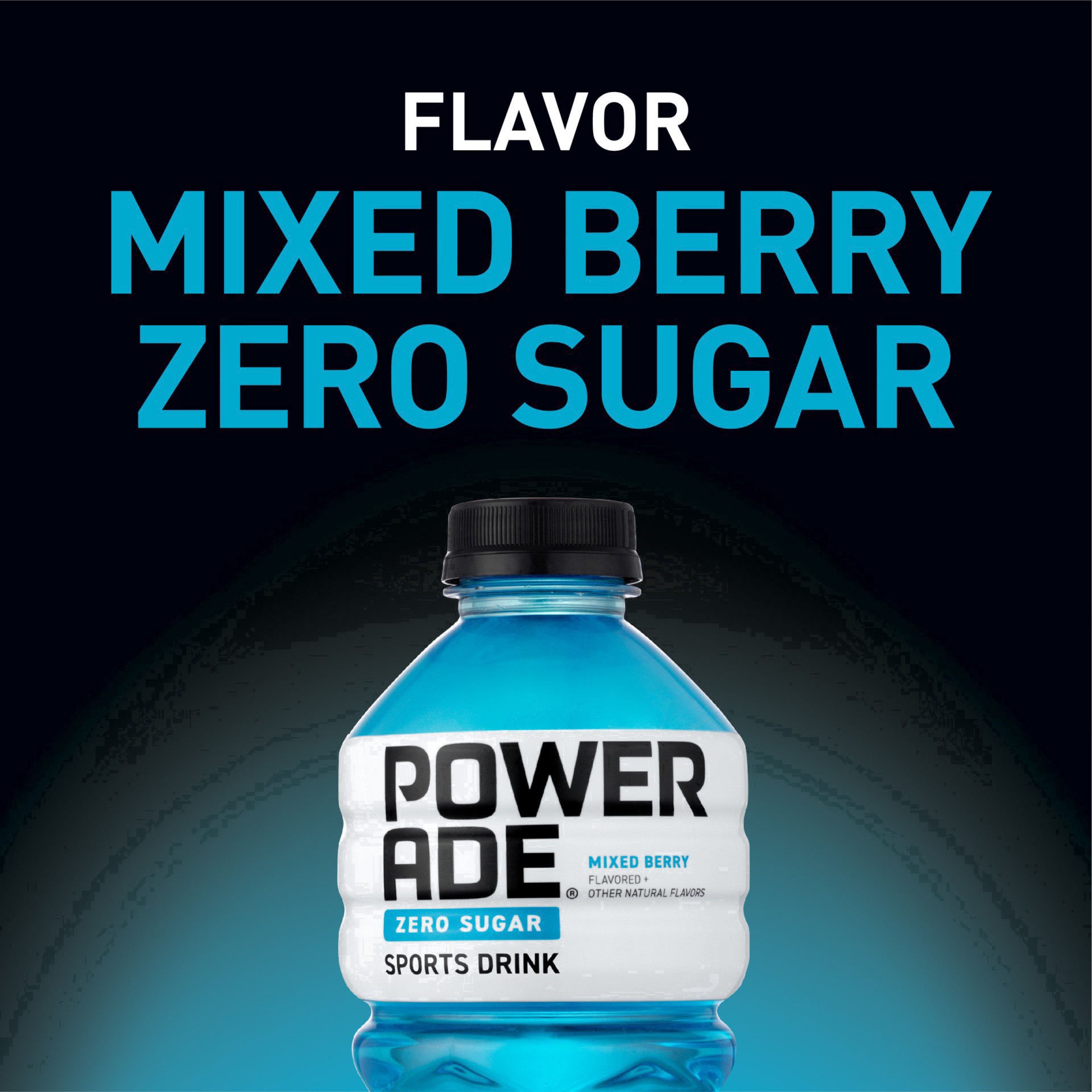 slide 10 of 22, POWERADE Zero Mixed Berry Sports Drink - 28 fl oz Bottle, 