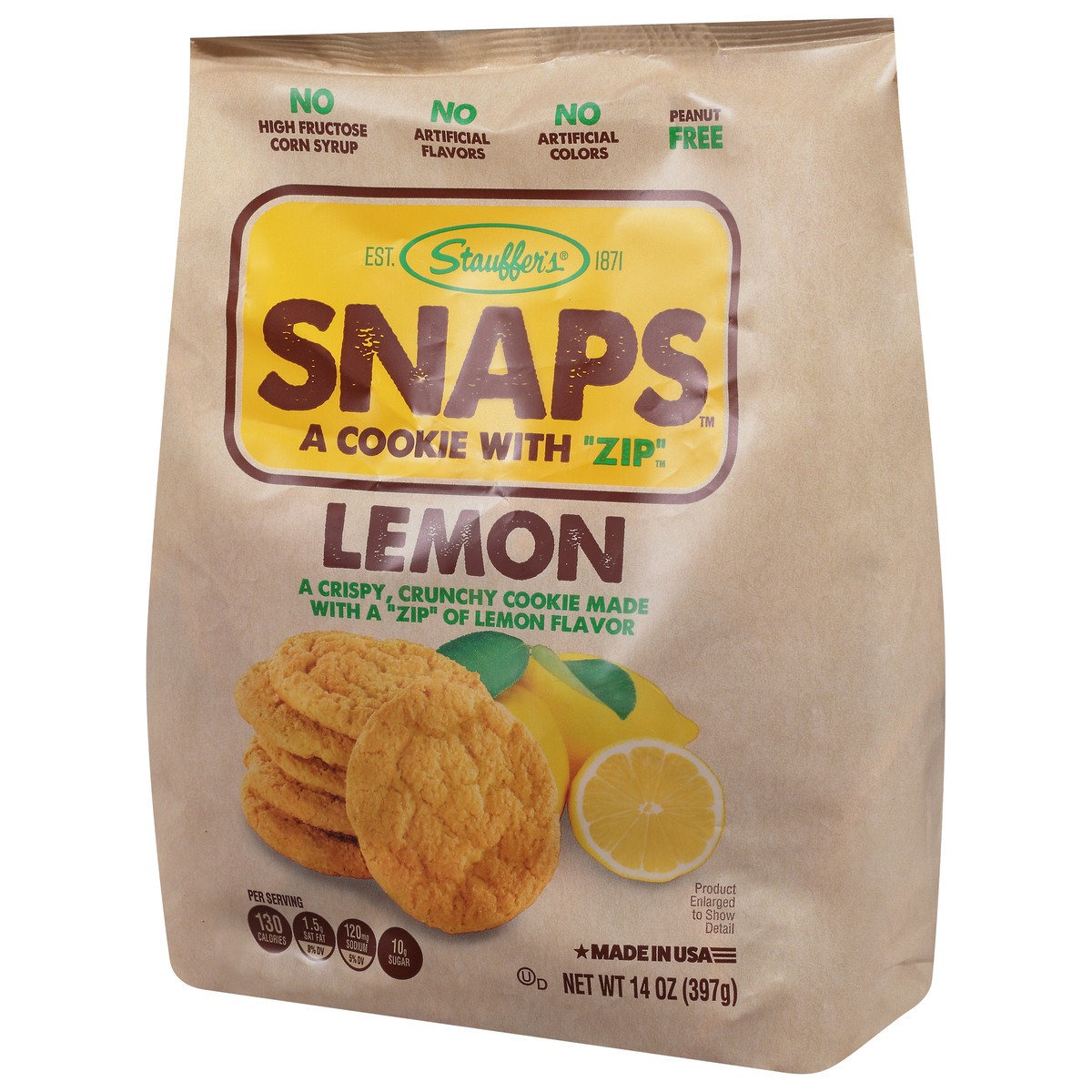 slide 6 of 9, Stauffer's SNAPS Lemon, 14oz Bag, 14 oz