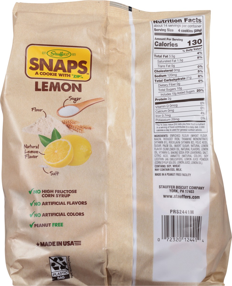 slide 2 of 9, Stauffer's SNAPS Lemon, 14oz Bag, 14 oz