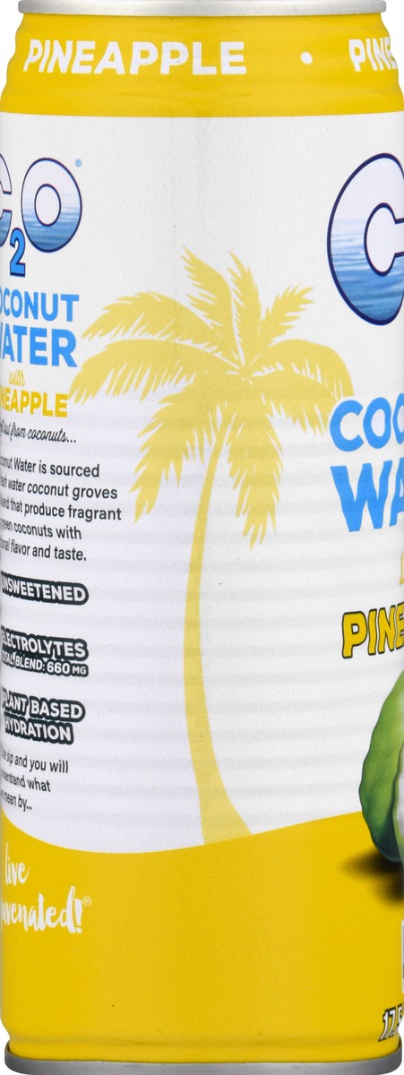 slide 8 of 9, C2O Pineapple Coconut Water with Pineapple 17.5 fl oz, 17.5 fl oz