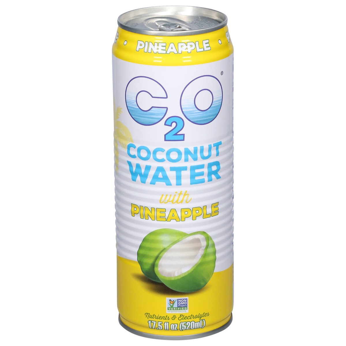 slide 1 of 9, C2O Pineapple Coconut Water with Pineapple 17.5 fl oz, 17.5 fl oz