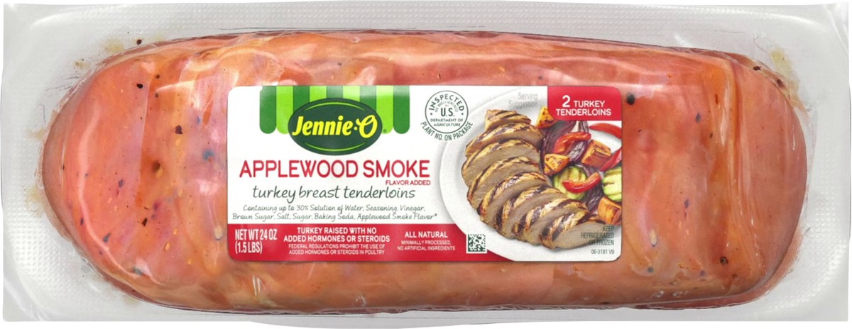 slide 3 of 6, Jennie-O Applewood Smoke Flavor Turkey Breast Tenderloin , 24 oz