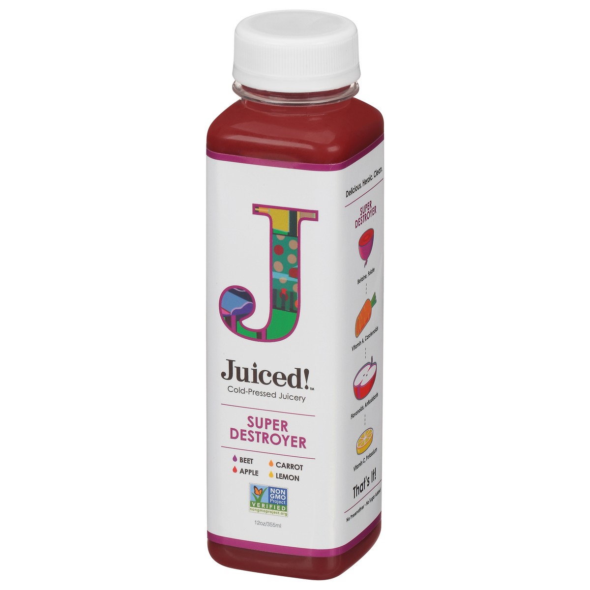 slide 13 of 13, Juiced! Super Destroyer Juice 12 oz, 