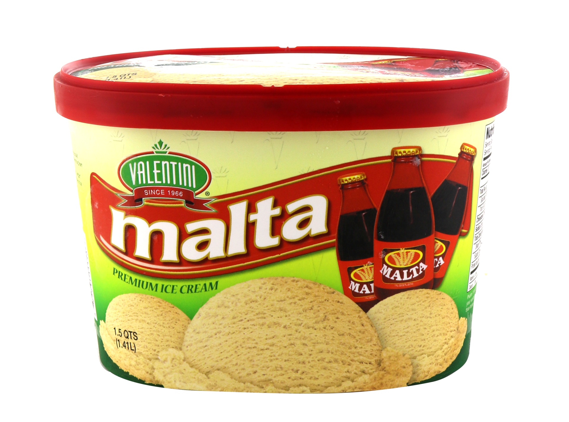 slide 1 of 1, Valentini Malta Ice Cream, 48 oz