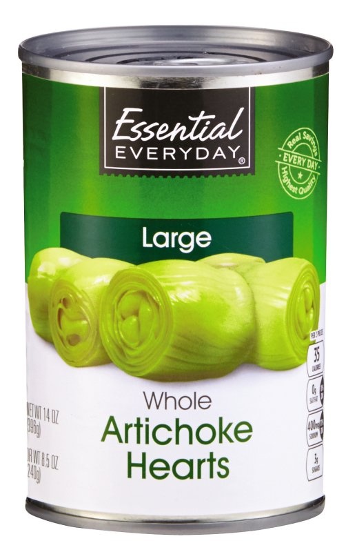 slide 1 of 1, Essential Everyday Large Artichoke Hearts Can, 14 oz