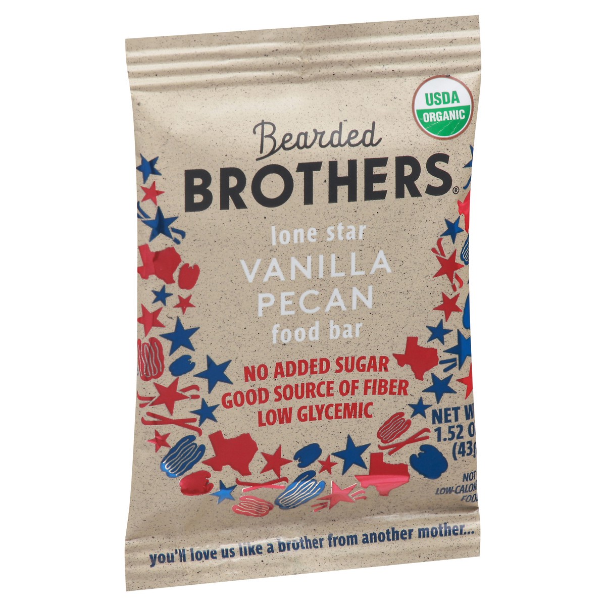 slide 2 of 9, Bearded Brothers Vanilla Pecan Food Bar, 1.52 oz